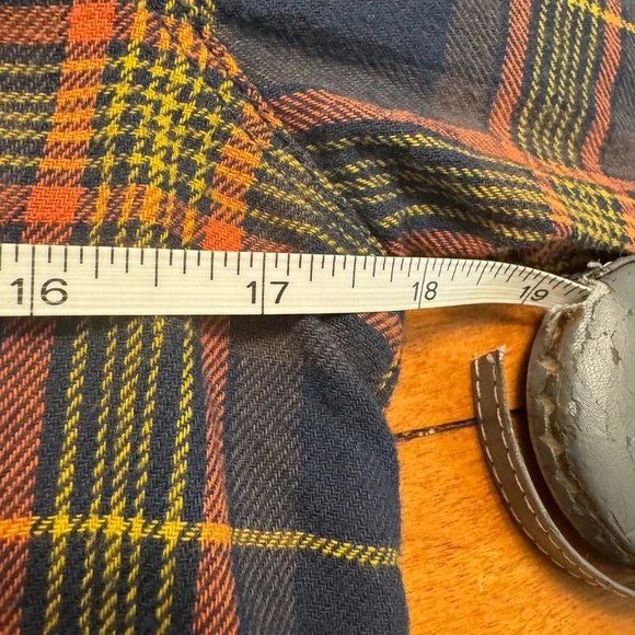 Vans Women's Blue and Red Plaid Button-Down Shirt - Picture 7 of 8